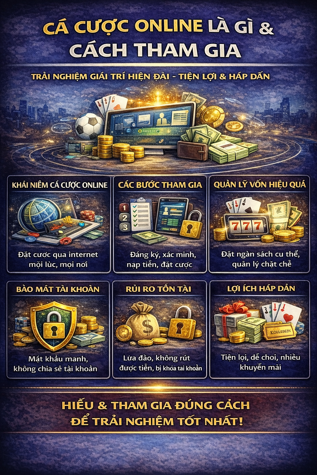 Khái niệm và cách tham gia cá cược online